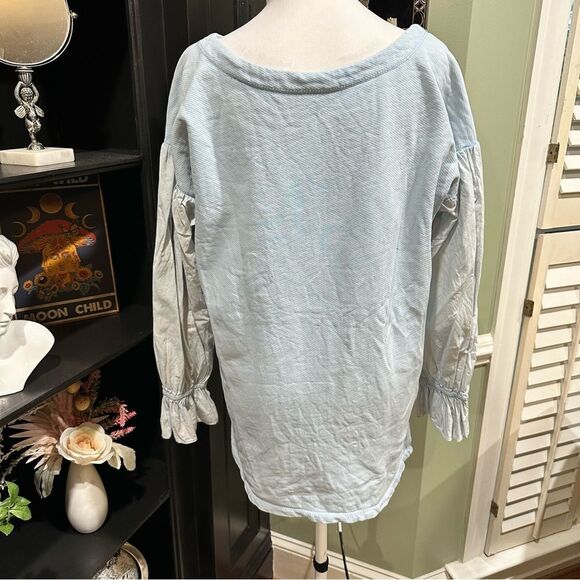 Pilcro and The Letterpress Mixed-Media Pullover Size Small - Picture 10 of 12